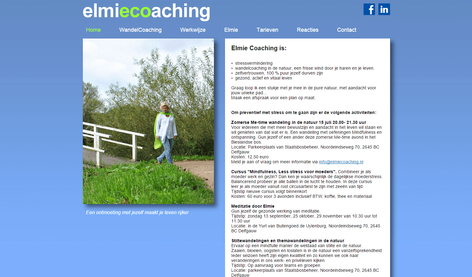 Elmie Coaching website